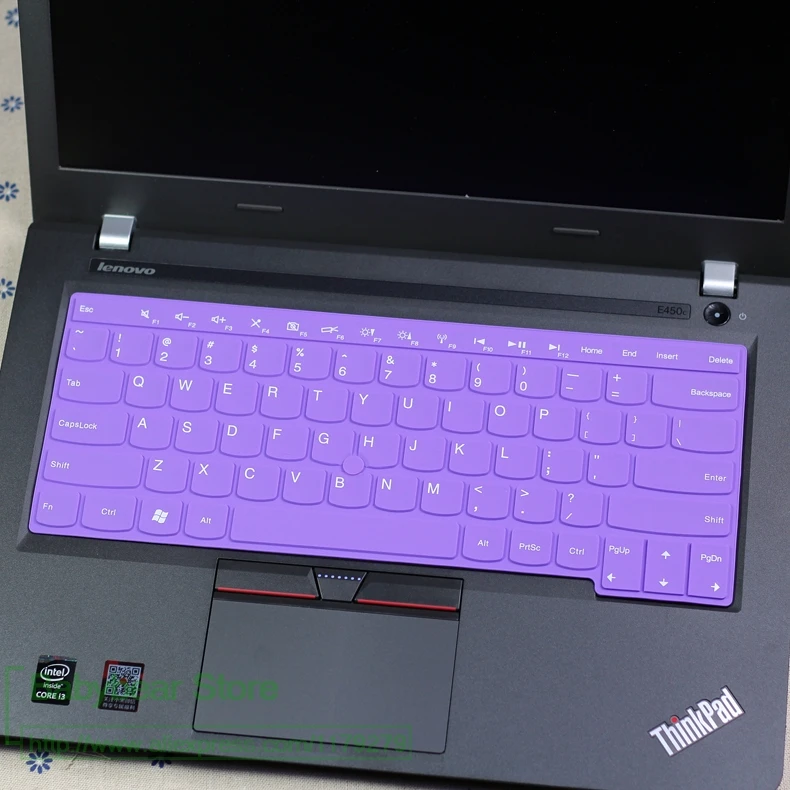 allpurple Силиконовая для ноутбука Защитная крышка клавиатуры кожного покрова протектор для lenovo Thinkpad E430 E431 E435 E440 X230 T430 E430C E330 E335 S3 - Цвет: allpurple