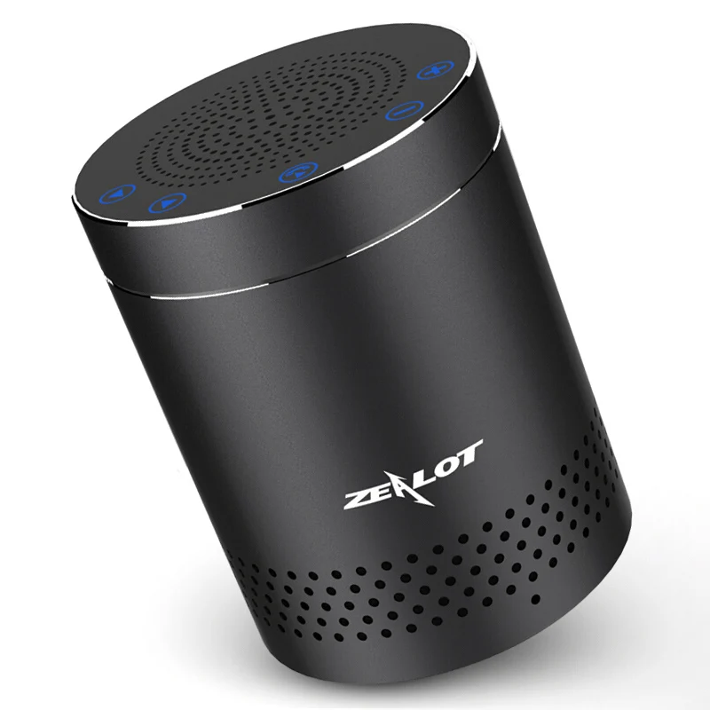 ZEALOT S15 мощный бас Bluetooth динамик Колонка беспроводной стерео сабвуфер с микрофоном - Цвет: Black
