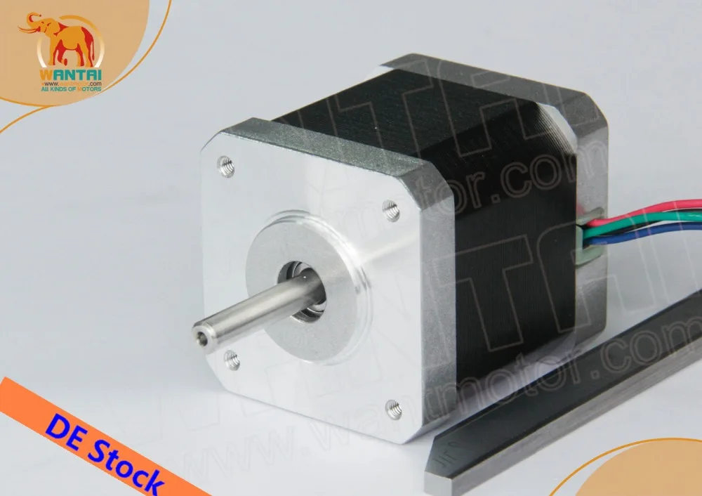 Германишток и ЕС бесплатно! Wantai 10 шт. Nema 17 шаговый двигатель 42BYGHW811 4800 г. См 48 мм 2.5A CE