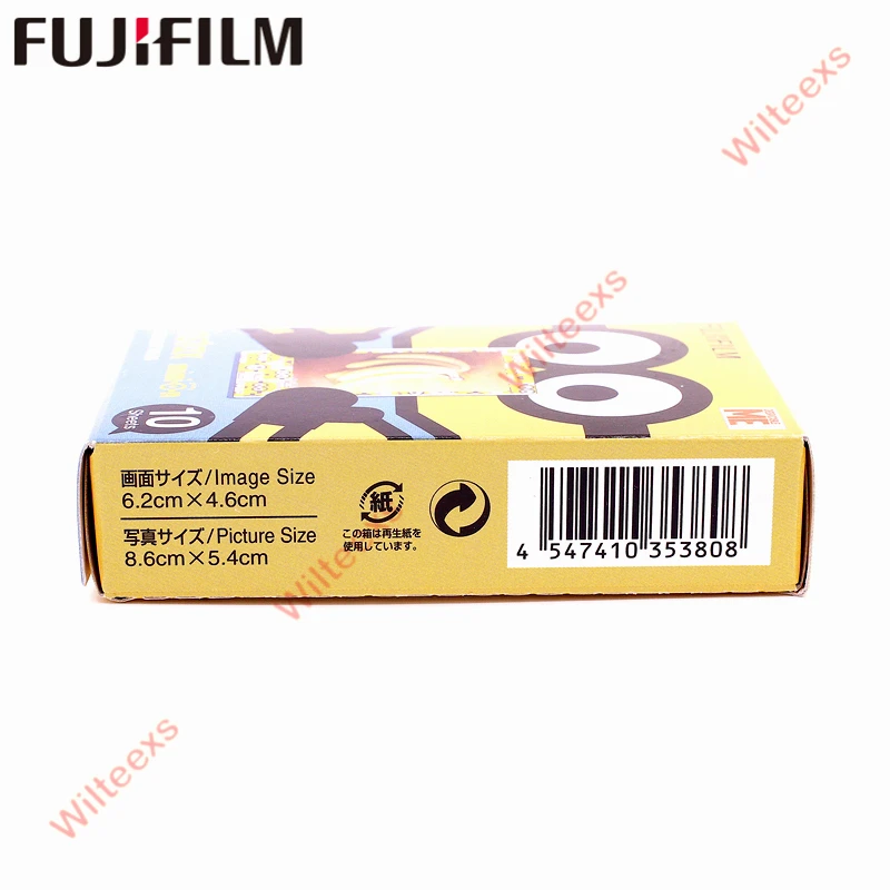 Оригинал Fujifilm Fuji Instax Mini 8 Желтый Миньон пленка 10 листов для 7 9 50 s 90 25 Share SP 1 2