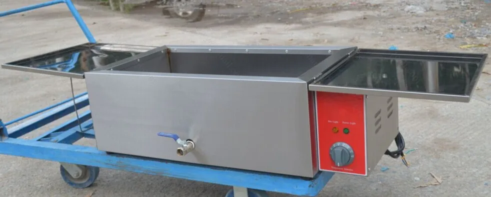 Промышленная Электрическая глубокая фритюрница с одним резервуаром на 25 л