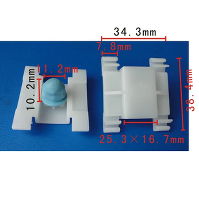 

100x For Audi VW Cabrio Golf A3 Jetta 1993-2002 1H0-853-585 Door Trim Moulding Retainer Clip Fastener 10mm
