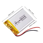 Литий-полимерные аккумуляторы 3,7 В, 503040, 053040, перезаряжаемые Li-Po батареи, mp3-плеер, DVR, GPS, Bluetooth, DIY Аудиоигрушки, 600 мАч