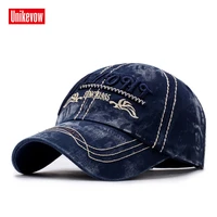 unikevow new arrivel 100 cotton baseball caps casual washed hat with high quality outdoor caps for men and women