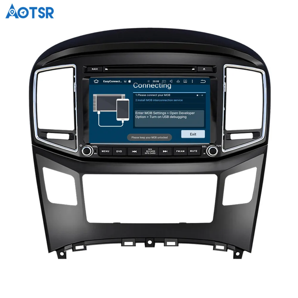 Aotsr Android 8 1 GPS навигация автомобильный DVD плеер для Hyundai H1 Grand 2016 2017 мультимедиа 2 din