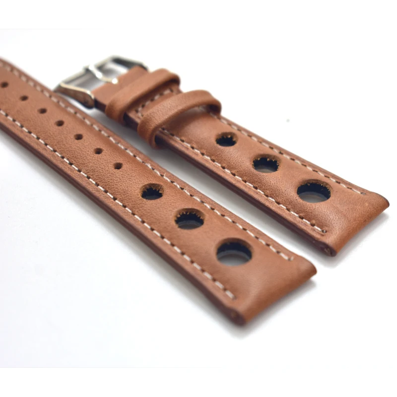 

Genuine Leather Watch Strap Belts Brown Watchband 18mm 20mm 22mm For Men Women Watch Band Wrist Belt Bracelet KZ3H03