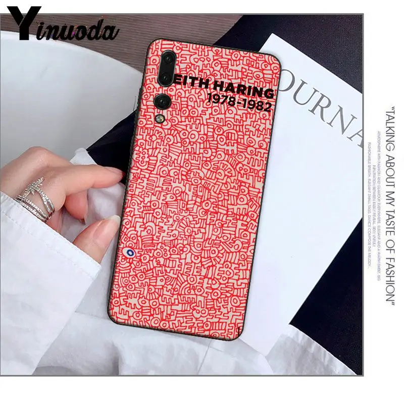 Yinuoda Keith Haring art Роскошные уникальные красочные милые аксессуары для телефонов