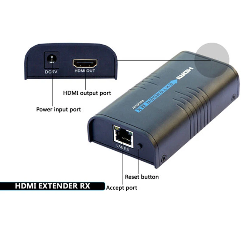LKV373 V4.0 HDMI удлинитель видео передатчик + приемник по Cat5e/Cat6 1080P до 100 м Ethernet сетевой TX