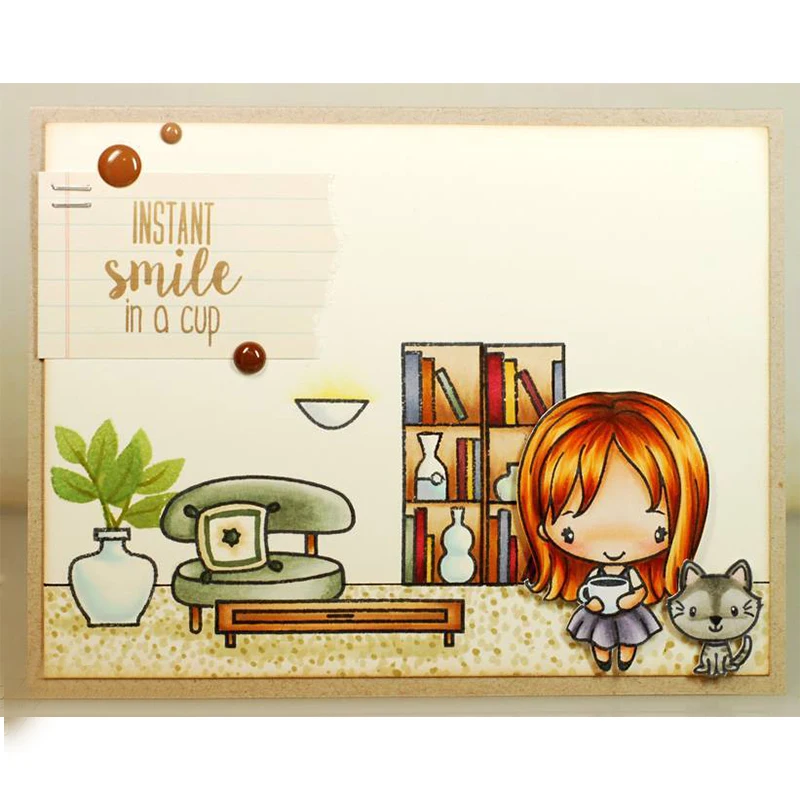 Прозрачный силиконовый штамп для мальчиков и девочек/печать