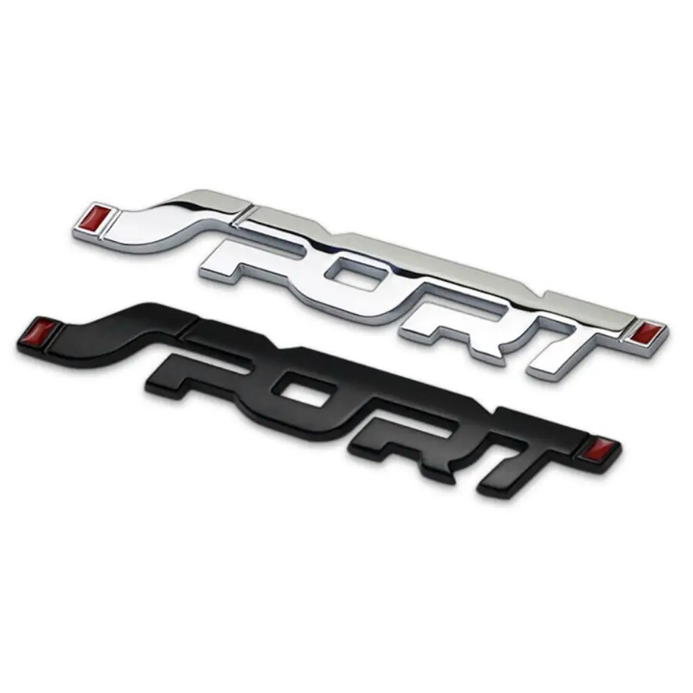 Хромированная Спортивная 3d надпись с логотипом Автомобильная наклейка эмблема