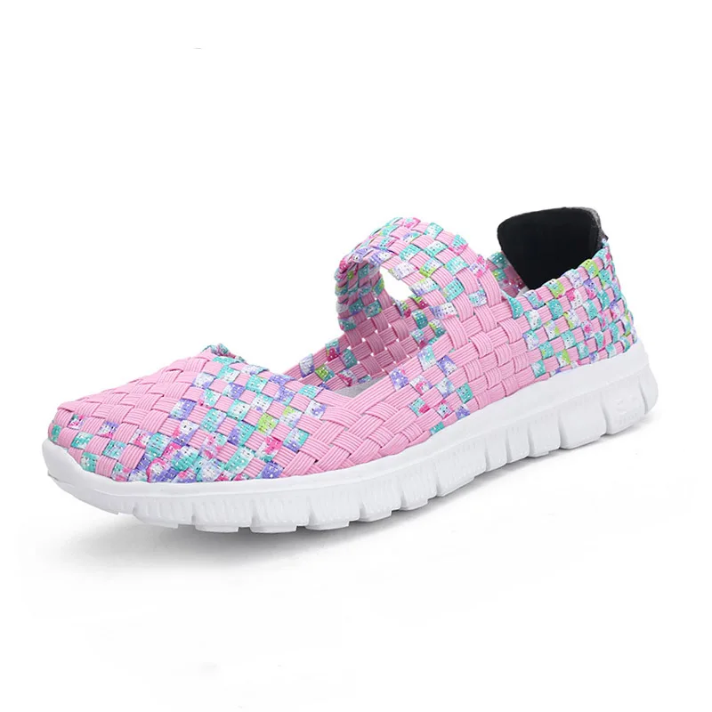 BEYARNE/повседневная обувь на плоской подошве Женская модная тканая ручной работы