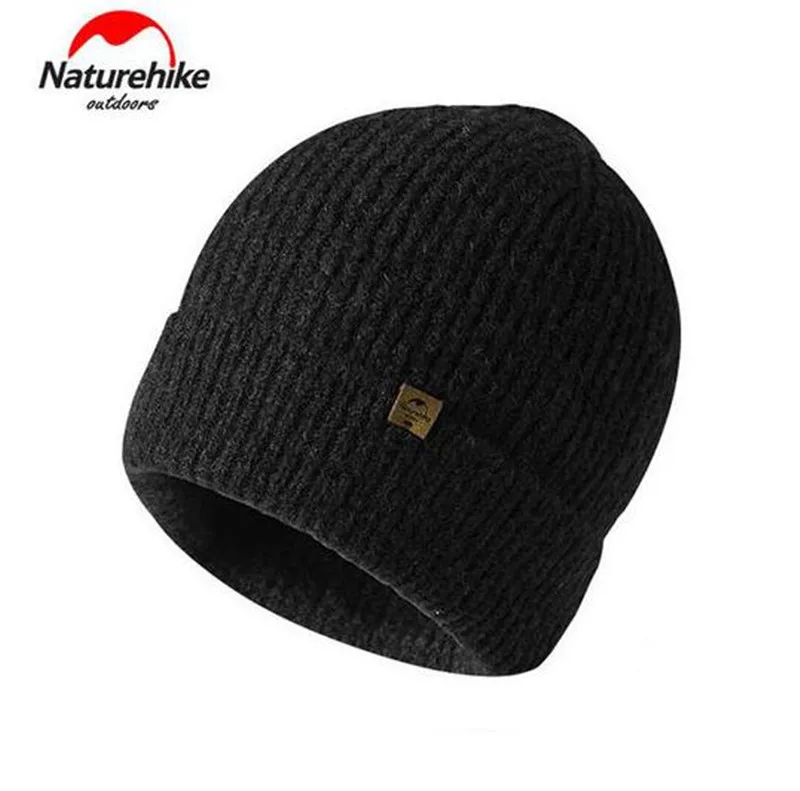 Зимние теплые спортивные шапки NatureHike для мужчин и женщин шерстяные улицы вязаная