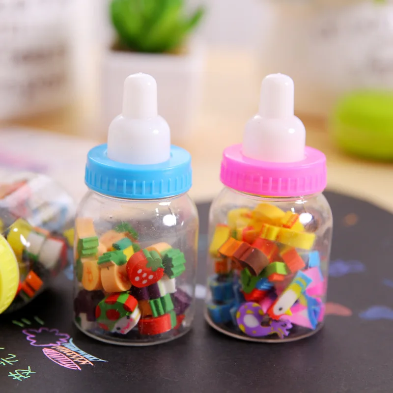 1 бутылка (20 штук) необычный карандашный мини с номерами каучуковый карандаш