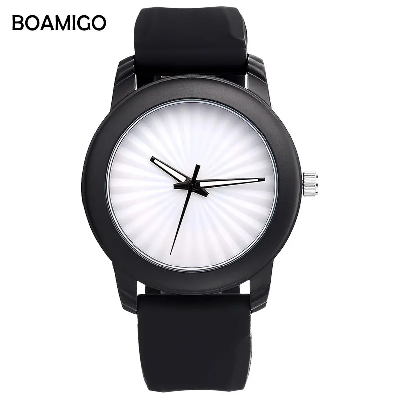 Модные мужские часы унисекс BOAMIGO брендовые чрезвычайно простые дизайнерские