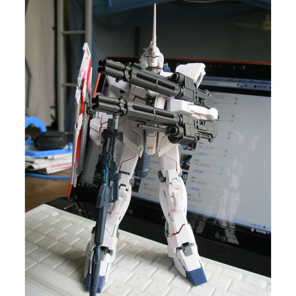 Два пистолета/набор GG/TT луч гатлинг пушки для Bandai 1/100 MG RX 0 Единорог Гандам фигурки