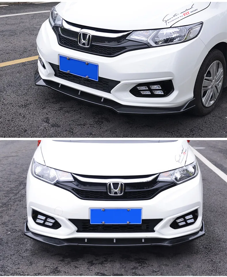 Для Honda Jazz Fit передний бампер диффузор протектор для Fit GK5 обвес бампер задняя Лопата задний спойлер черный
