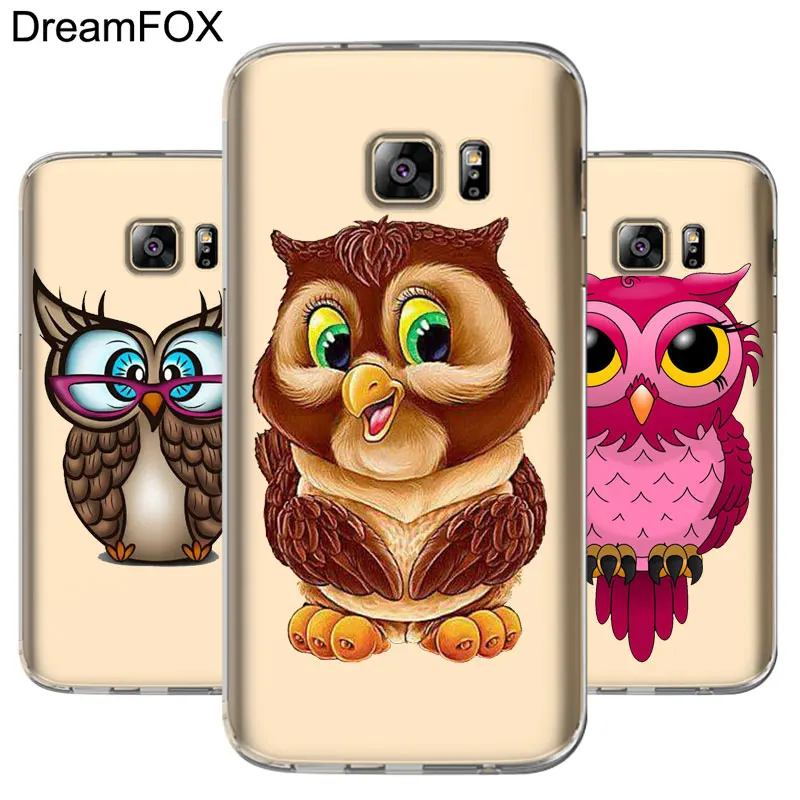 DREAMFOX L023 Мягкий силиконовый чехол из ТПУ с изображением совы для samsung Galaxy Note S 7 8 9 10