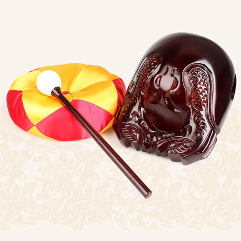 Отлично вырезанный религиозные 3 5 дюймов красновато монах деревянная рыба