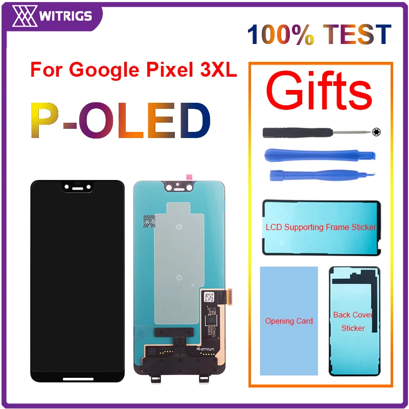 Для Google Pixel 2 XL 2XL ЖК-дисплей сенсорный P-OLED экран дигитайзер сборка запасная часть
