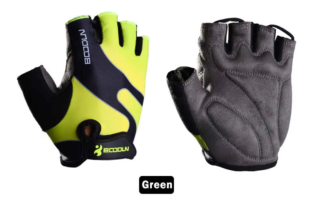 Green Перчатки для фитнеса, для спортзала, для занятий спортом на открытом воздухе, для занятий тяжелой атлетикой, для занятий спортом, для бодибилдинга, для мужчин и женщин, перчатки с полупальцами - Цвет: Green