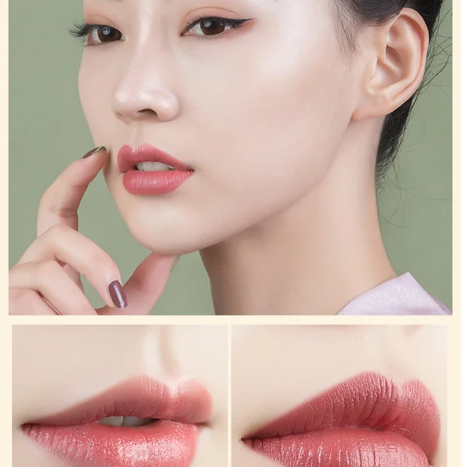 ILISYA элегантная водостойкая губная помада для макияжа Shimmer Long Lasting Nude Уход за губами Классический китайский стиль