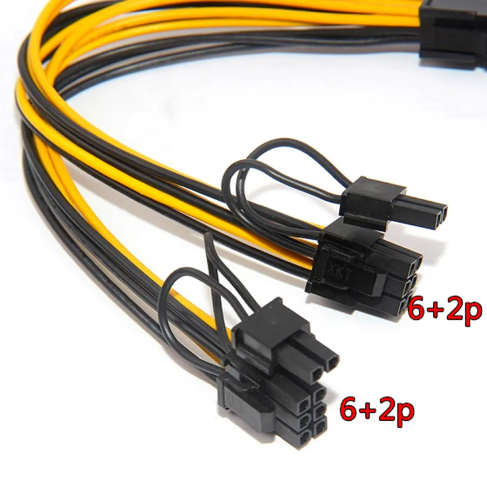 1 шт. камер Мгновенной Печати Mini 8-pin 8pin двойной (6 + 2) Pin PCIe видеокарта Мощность