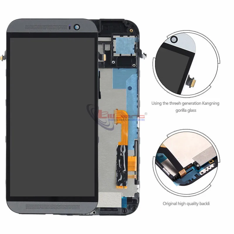 Оригинальный ЖК дисплей для HTC ONE M8 831c сенсорный экран дигитайзер с рамкой в сборе