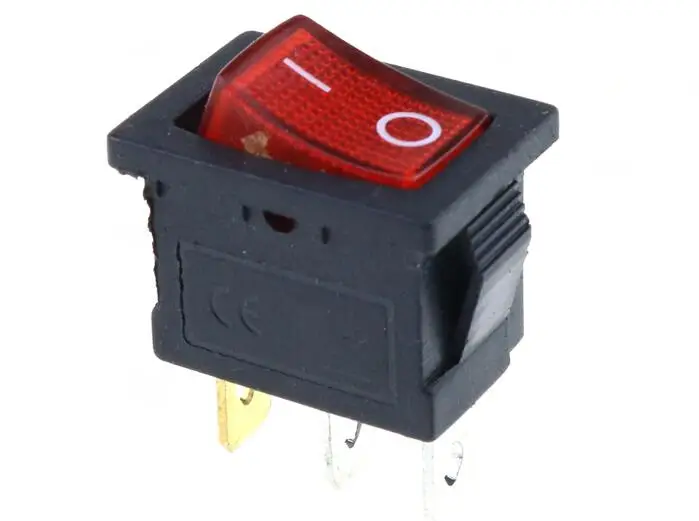 KCD1 ВКЛ-ВЫКЛ 3Pin лодка автомобиля кулисный переключатель 6A/10A 250 V/125 V AC красный желтый и зеленый цвета синий, синий, на пуговицах, Лучшая цена