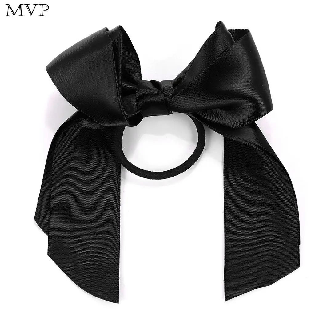 Tie Bow Ropes Band Ties Hair Accessories Women Elastic Ponytail Holder Headband diademas para el pelo mujer bandeau cheveux | Аксессуары