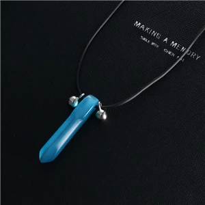 ZRM Fashion Necklace Naruto Hokage Tsunade Uzumaki Necklace Pendant Charms Necklace Cosplay Anime Halskette Jewelry Men Women - Окраска металла: Blue