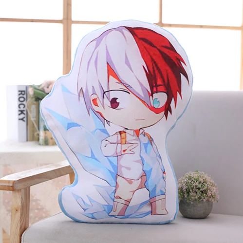 Черный Аниме My Hero Academy Boku No izku Katsuki Todoroki мягкая плюшевая игрушка кукла мягкая подушка Милая - Цвет: Черный