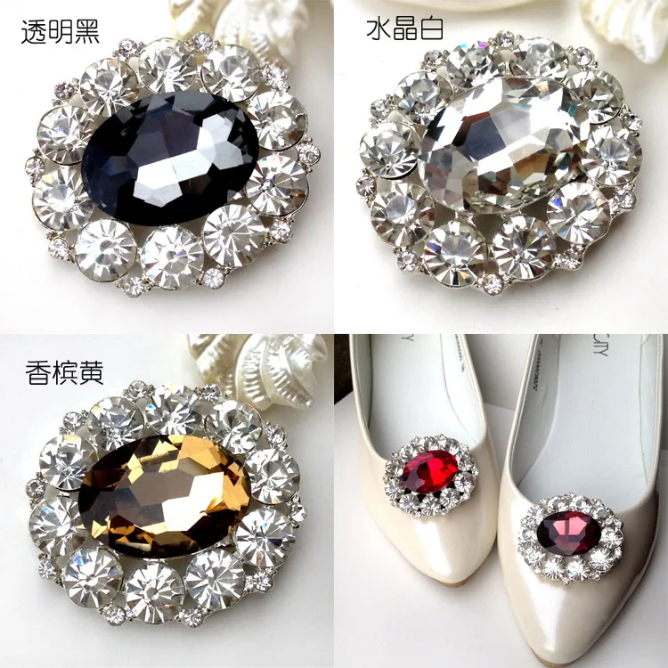 (1 пара/лот) HiFashion crystal Стразы обувь цветок драгоценный камень женская ювелирные