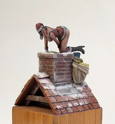 1/32 в сборе Набор фигурок из смолы Рождественская девушка | Игрушки и хобби