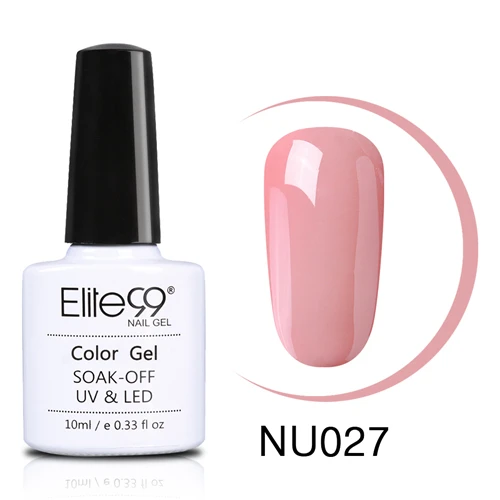 NU027 Elite99 Гель-лак УФ светодиодный телесный цвет серия УФ гель основа верхнее покрытие УФ лампа дизайн ногтей Горячая лак для ногтей - Цвет: NU027