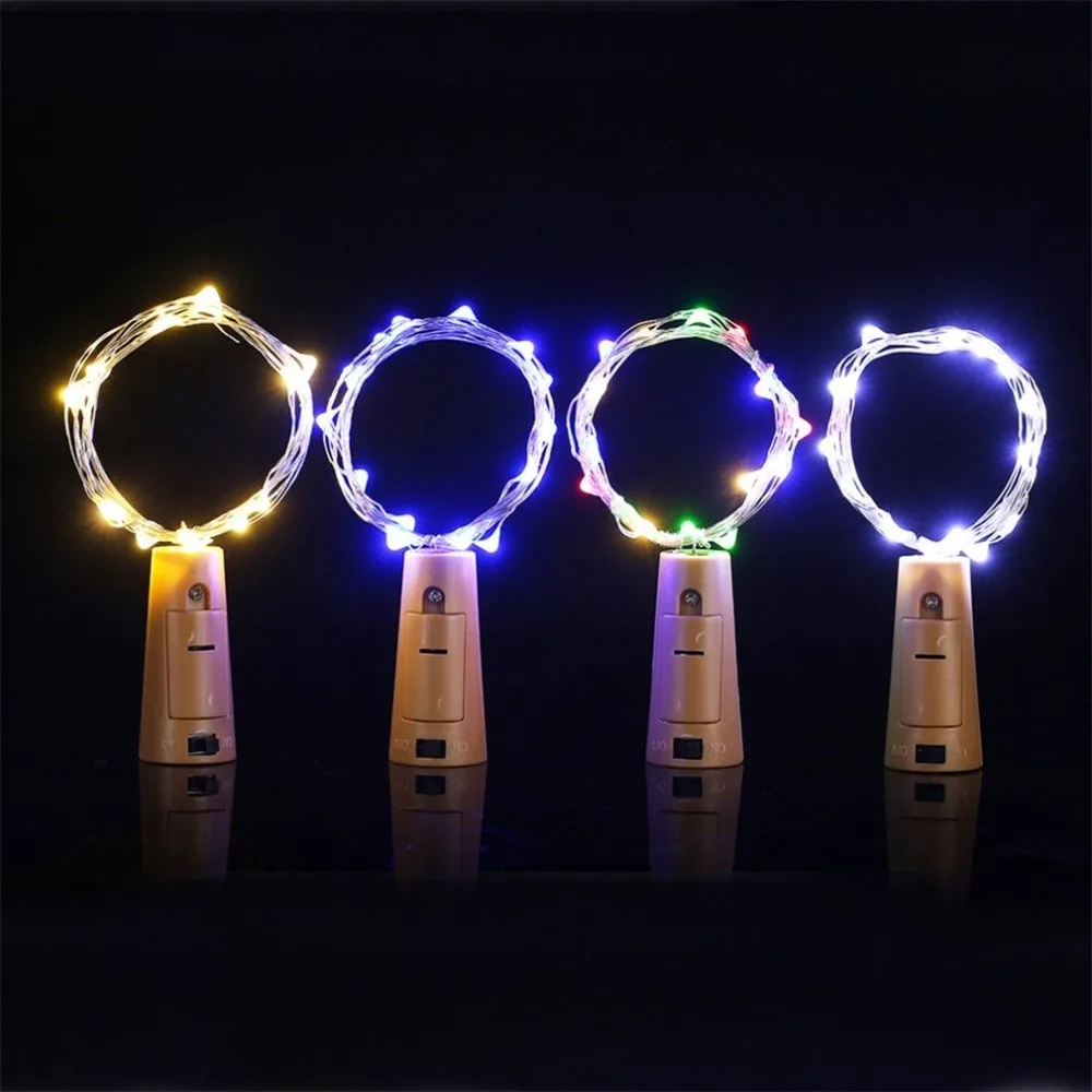 Бутылка пробка лампа строка 15 20 светодио дный led провод бутылка вина декоративный