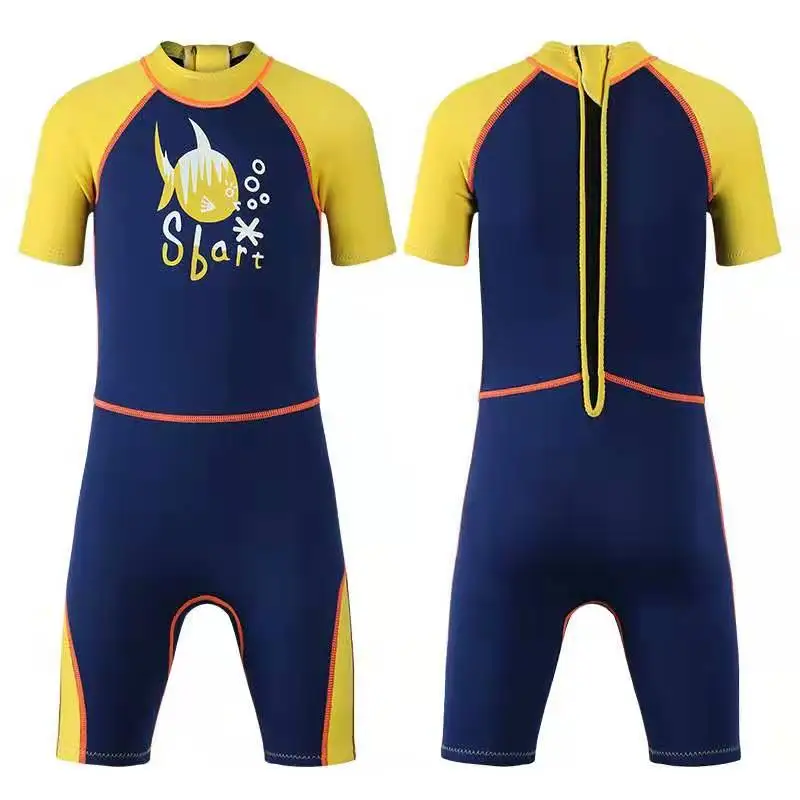 Неопреновый гидрокостюм Sbart 2 мм слитный купальник для девочек и мальчиков