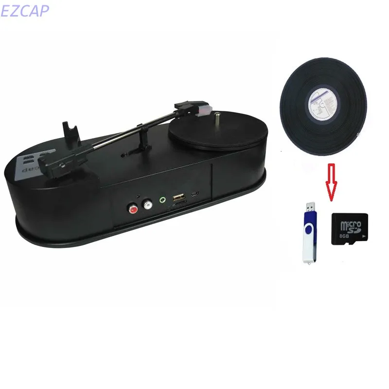 3 5 мм USB 2 0 мини проигрыватель пластинок записывающий аудио Виниловый для MP3/WAV/CD