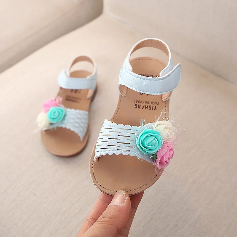 2019 Summer new girls flower sandals Korea style fashion princess shoes small children | Детская одежда и обувь