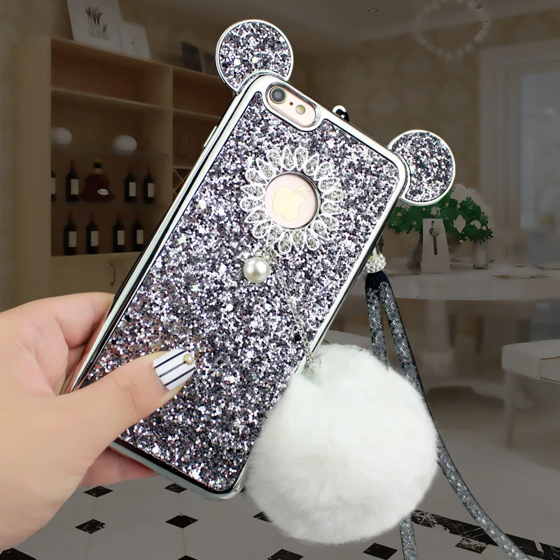 CHAOLIDA блестящие чехлы для телефонов Iphone 6 6s 6Plus 6sPlus 7 7Plus 8 8Plus X женщин антистресс |