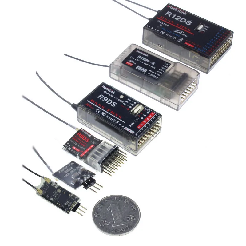 Радиоуправляемый радиоприемник Radio Ink 2 4G R12DSM R12DS R9DS R8FM R6DSM R6DS R6FG для передатчика AT9S