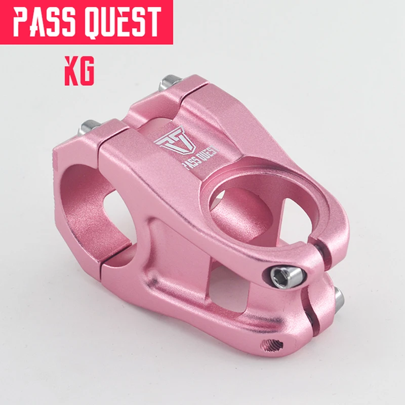 Pass Quest руля велосипеда 31,8 мм MTB горный велосипед стебли руль DH AM FR эндуро 0 градусов 28,6 мм короткий 40 мм Сверхлегкий 143 г синий