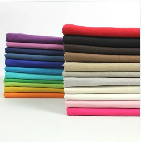 Thin section vintage Solid Color printed cotton Linen Fabric meter garment for sewing Handmade Patchwork Cloth Crafts | Дом и сад