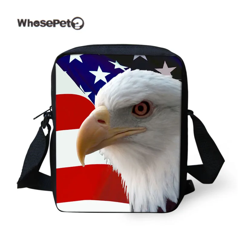 WHOSEPET Новинка 2017 кошелек с принтом грифов через плечо для Дня независимости