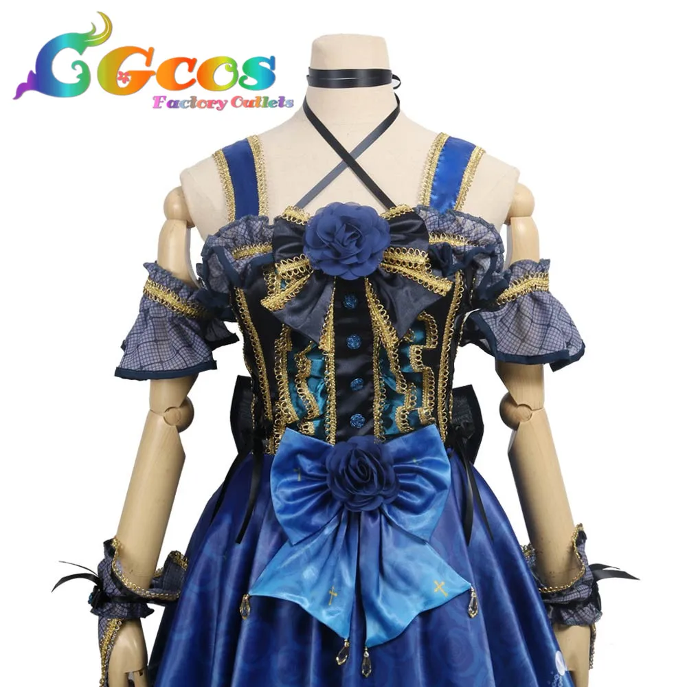 CGCOS Косплэй костюм COS BanG Dream! Roselia 4th один единство Ринко Shirokane платье аниме Хэллоуин Рождество
