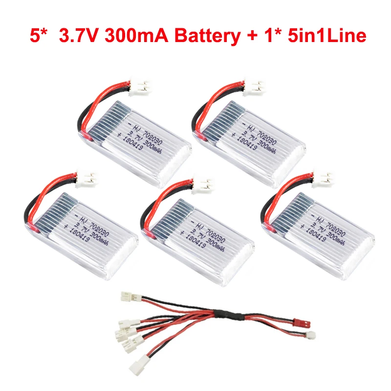 3 7 V 300mAh Lipo батарея для JJRC H56 T2G Drone RC Quadcopter запасная часть|Детали и аксессуары| |