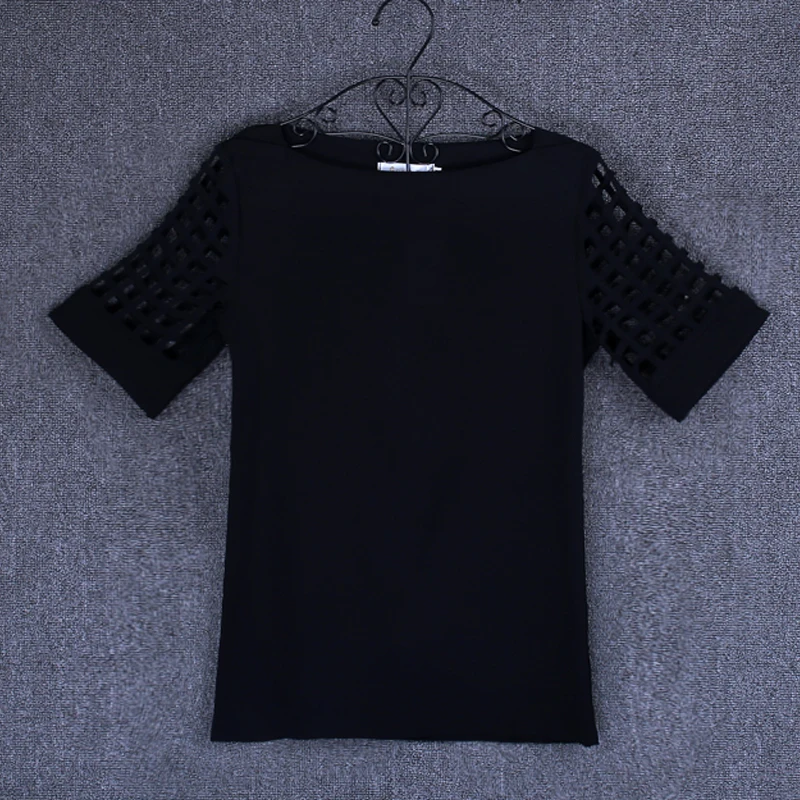 Летние офисные женские топы 2019 белая рубашка с коротким рукавом женская