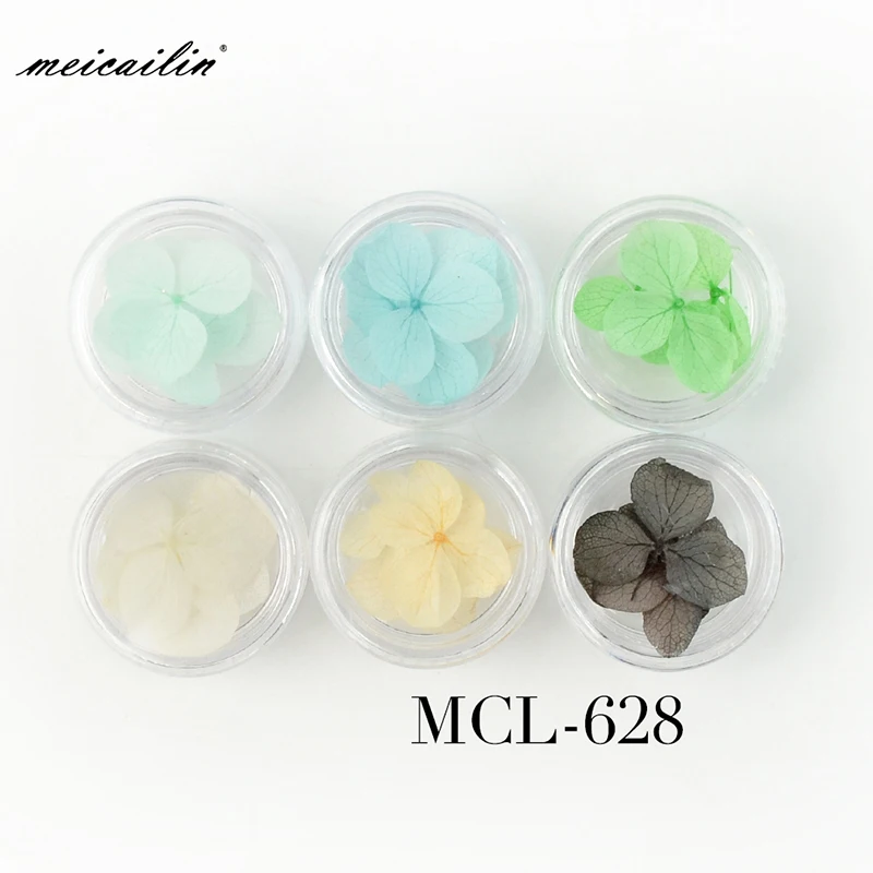 6 видов цветов/Набор 3D летние сушеные цветы для ногтей смешанные натуральные