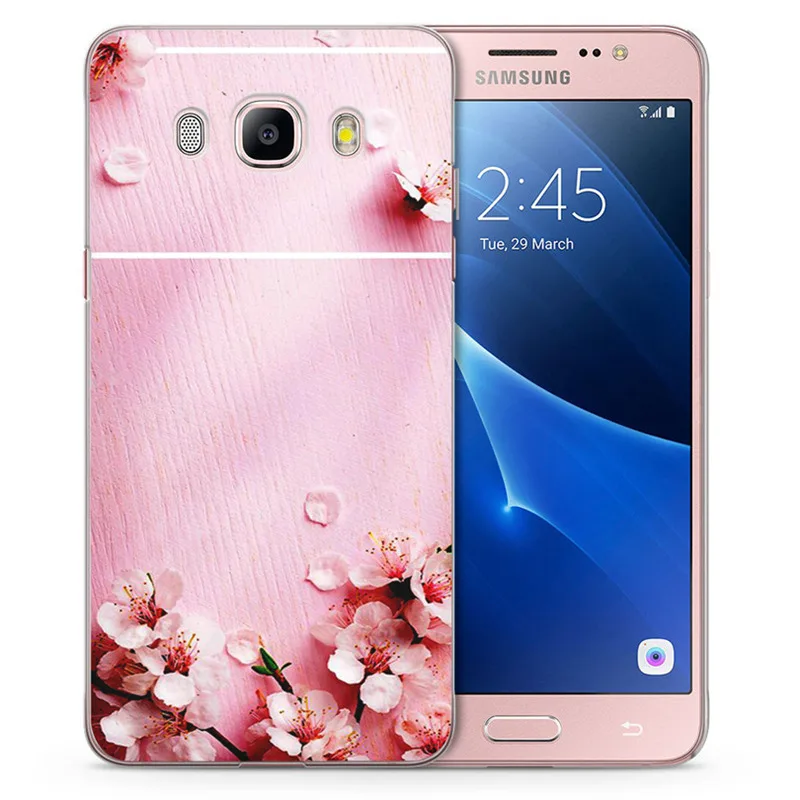Флора мягкий прозрачный TPU чехол для телефона Samsung Galaxy J1 J2 J3 J5 J7 prime J120 J320 J330 J530F Fundas