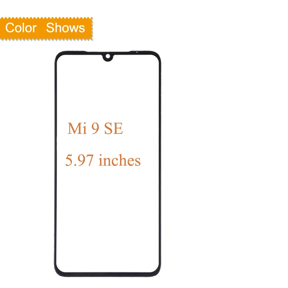 Mi9 SE no gift Для Xiaomi mi 9 mi 9 SE сенсорный экран панель передняя внешняя стеклянная линза сенсорный экран без ЖК-дисплея mi 9 mi 9SE Замена стеклянного объектива - Цвет: Mi9 SE no gift