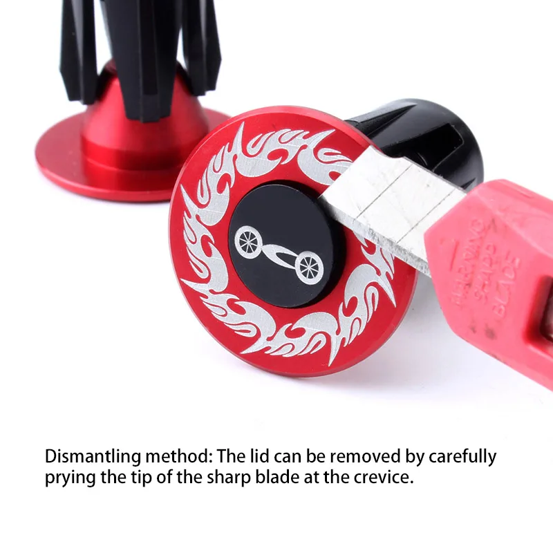 

1 Pair Bicycle Handlebar Ends Aluminium Alloy Bike Handle Bar Grips Plugs Caps MC889